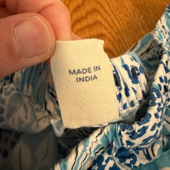 Printfresh x Anthropologie Pajama Shorts Blue Cheetah print size Large - Picture 2 of 11